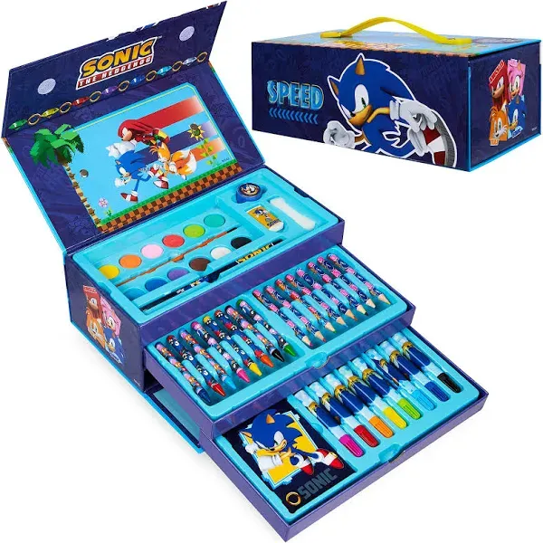 Sonic The Hedgehog Art Set for Girls Boys Colouring Sets Children 40... 