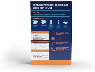 Reese&#039;s Colo Test. Immunochemical Fecal Occult Blood Test. 1 Test Kit