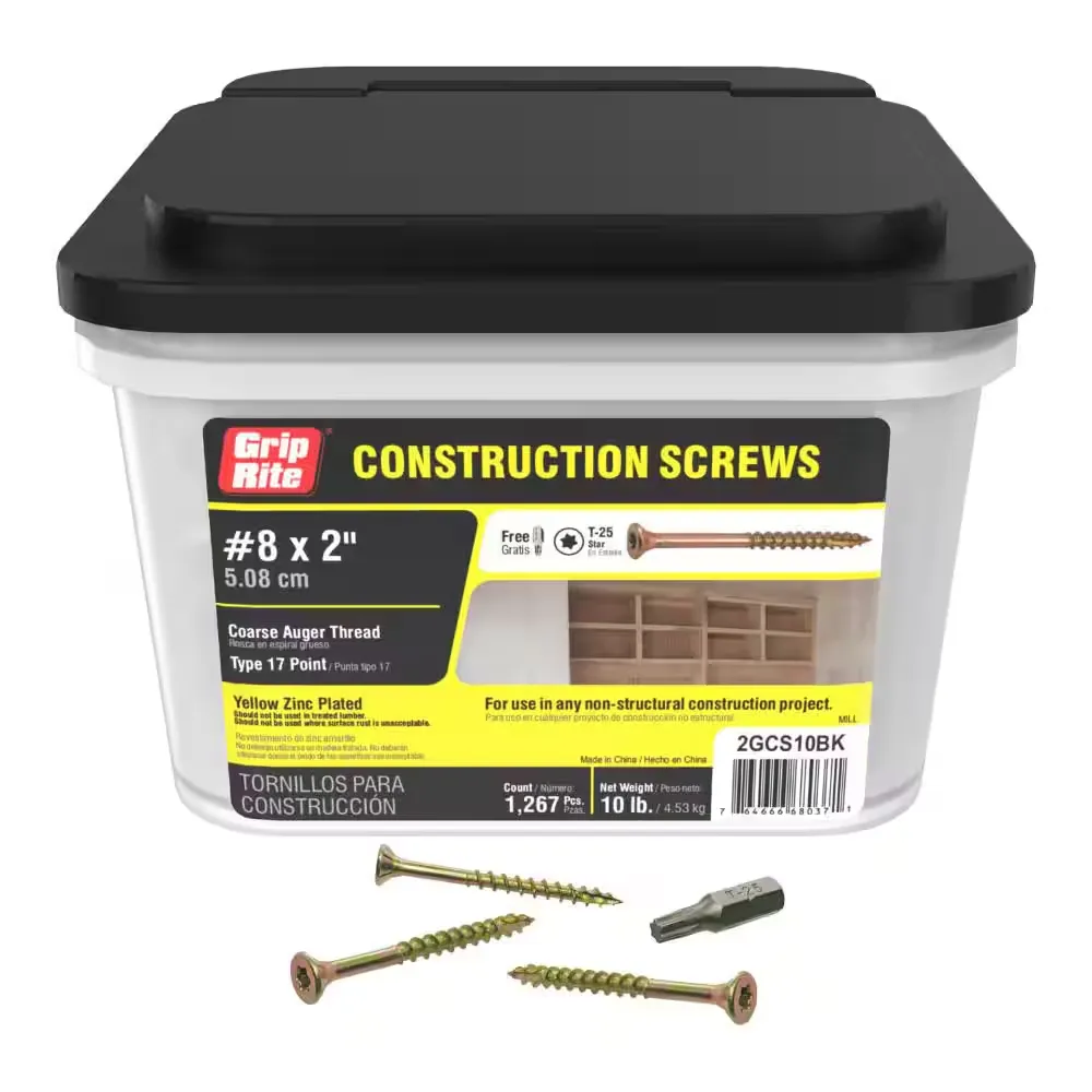 Grip-Rite Construction Screws 2" x 8"