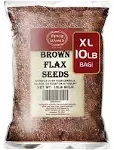 Spicy World Brown Flaxseed, 10 Pound Box