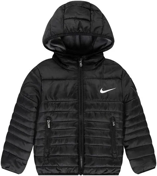 Toddler black Nike puffer coat size 18 months. Like new.