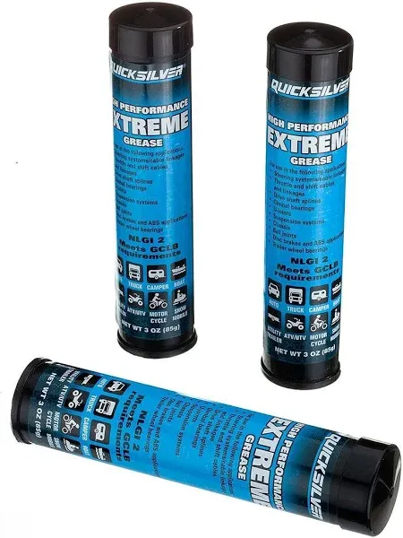 *NEW OEM* 0810 Mercury Quicksilver 3 Pack Extreme Grease 92-8M0071837