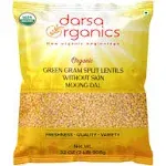 Darsa Organics Toor Tur Dal 2 lb | Yellow Split Pigeon Peas Lentils | Arhar Dal | USDA Organic | Non-GMO | Chemical-Free | Kosher