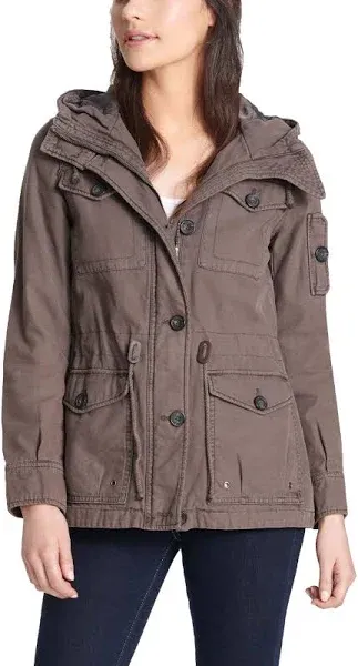 Levi&#039;s Women&#039;s Black X-Small Hooded Military Jacket NEW!!