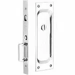 Emtek 2105US26134 7-1/2" Height Solid Brass Privacy Pocket Door Mortise Lock Bright Chrome