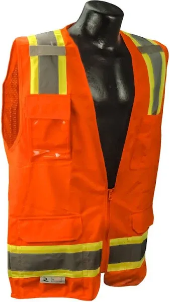 RADIANS SV6B-2 TWO TONE BLACK BOTTOM SURVEYOR TYPE R CLASS 2 VEST-Large