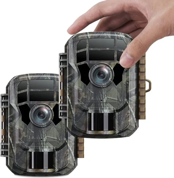 CAMPARKCAM 2 Pack Trail Camera - Game Camera 24MP 1080P Motion Activated Trai...