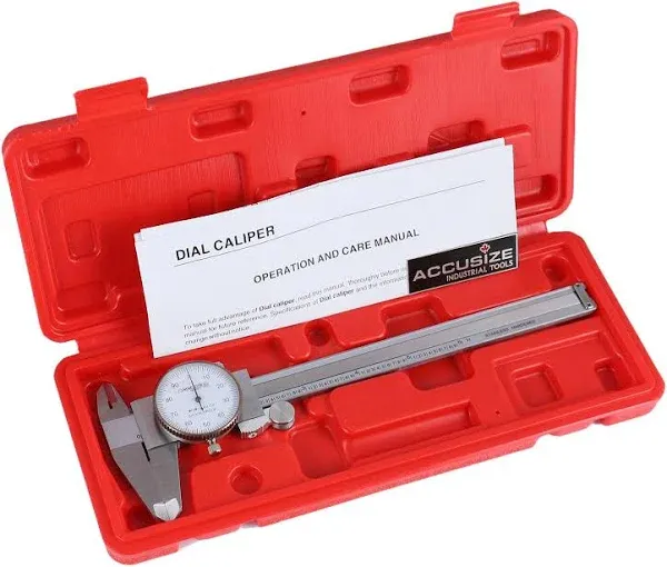 6&#039;&#039; x 0.001&#039;&#039; Precision Dial Caliper Stainless Steel in Fitted Box, #P920-S216