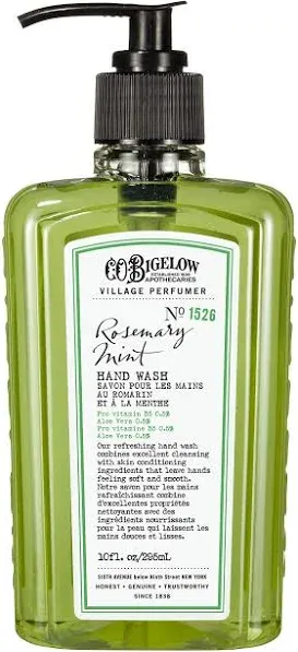 Co. Bigelow Rosemary/Mint Hand Wash- 10 Fluid Ounces