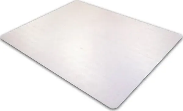 Floortex® Advantagemat® Vinyl Rectangular Chair Mat For Carpets Up To 3/8", 48" x 60", Clear