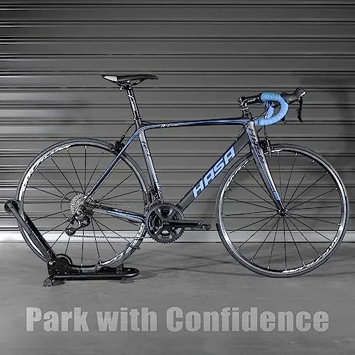 Bicycle Floor Type Parking Rack Stand - for Mountain and Road Bike Indoor Outdoo