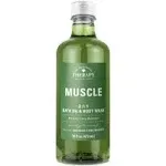 Village Naturals Aches + Pains Muscle Bath Oil & Wash 16 Ounce (473ml) (3 Pack)