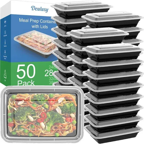 Dealusy 50 Pack 28oz Meal Prep Containers