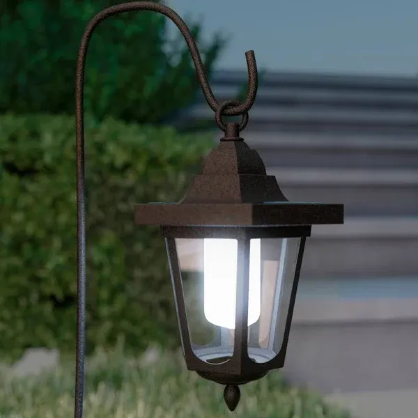 Hanging Solar Coach Lights Set Of 2 Outdoor Garden Pathway Landscape Lighting