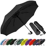 Windproof Travel Compact Umbrella-Autom<wbr/>atic Umbrellas for Rain-Compact Foldin...