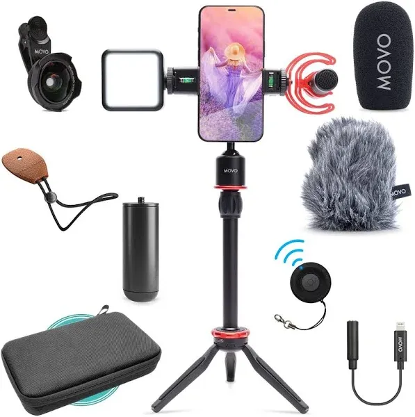 Movo iPhone Vlogging Kit Tripod