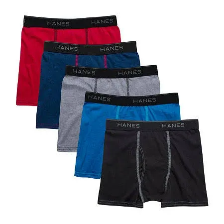 Hanes Boys Ultimate Lightweight Boxer Brief 5-Pack