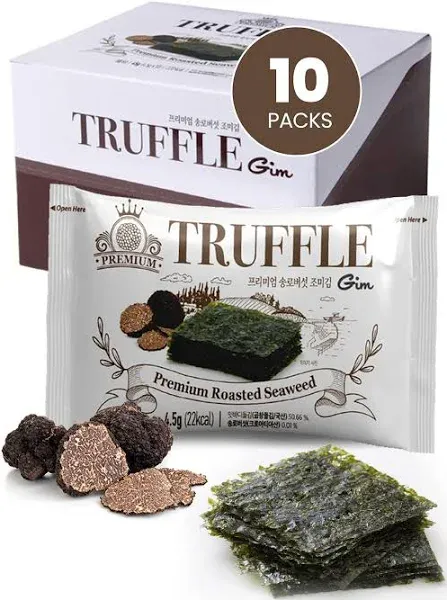 GOTBanchan Truffle GIM: Korean Snacks Black Truffle Premium Roasted Seaweed |...