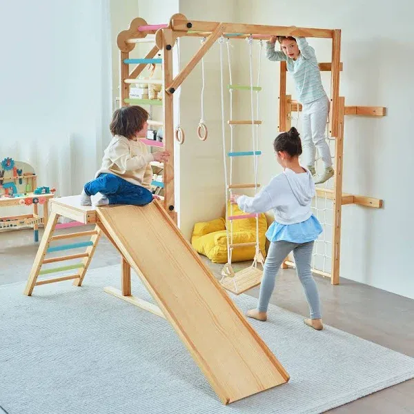 Avenlur Grove 8-in-1 Indoor Jungle Gym Colored Bars