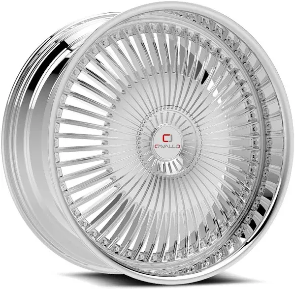 Cavallo Clv-41 Wheel 18x8 5x114.3 & 5x120 Nano Chrome 35mm