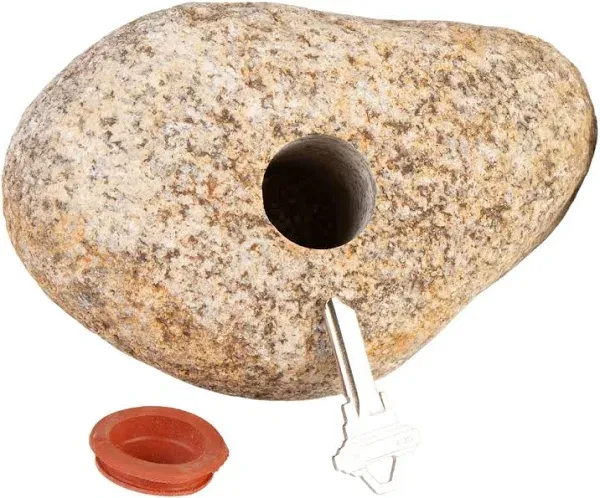 Funky Rock Designs Key Hiding Stone