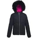 Rokka&Rolla Girls Heavyweight Puffer Jacket Bubble Coat - Very Black