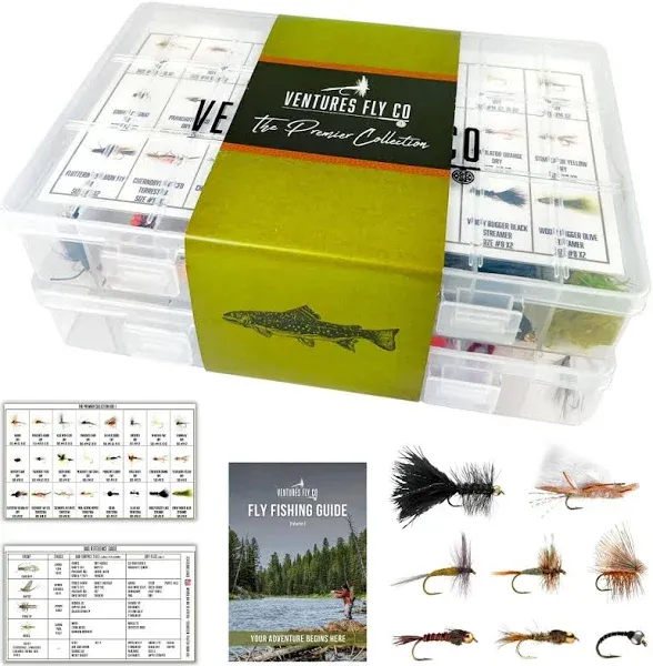 Ventures Fly Co. Premium Hand Tied Fly Fishing Flies Assortment