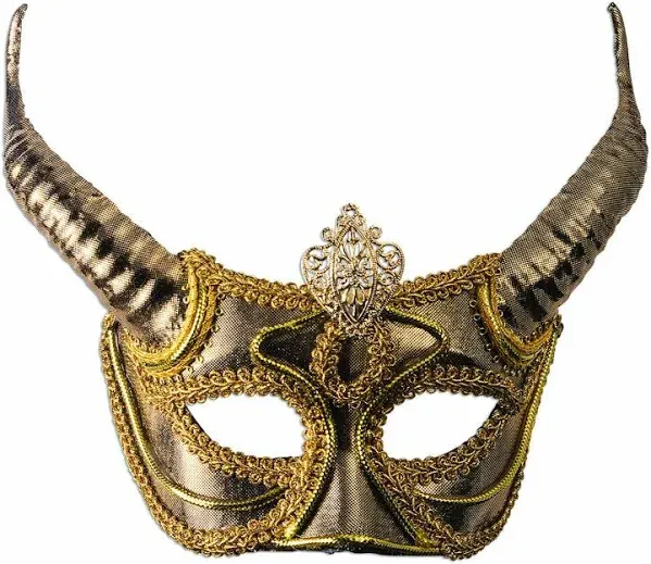 Gold Mask with Horns