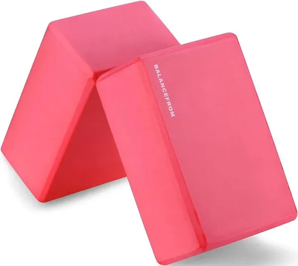 Balancefrom Set of 2 High Density Yoga Blocks