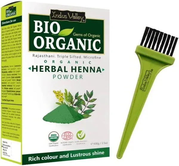 Indus Valley Bio Organic Herbal Henna Powder