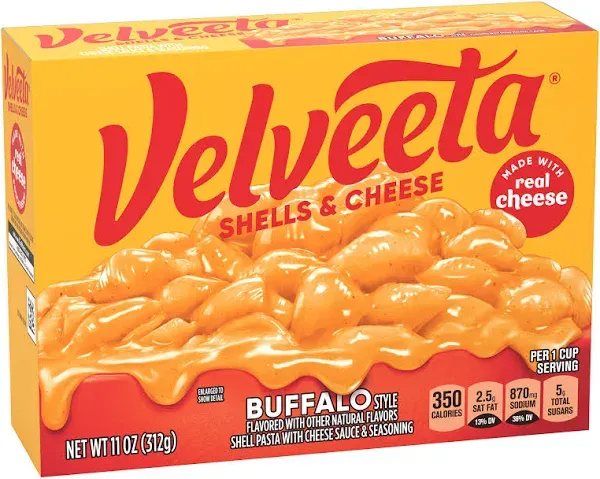 Velveeta Buffalo Style Shells & Cheese Pasta