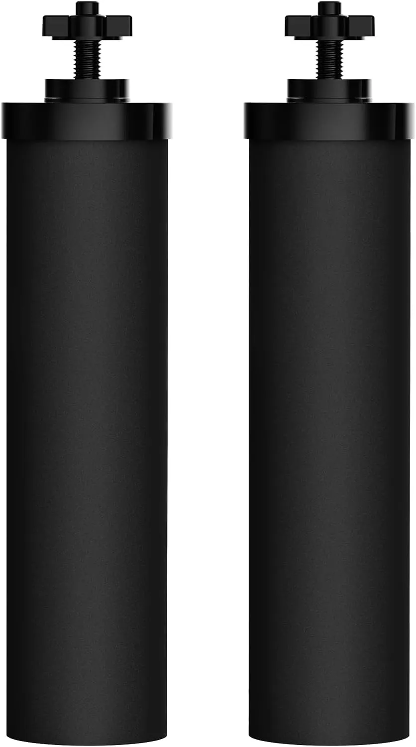 Gravity Water Filter Replacement, Replacement for Berkey® BB9-2 Black Filters(2 Pack)