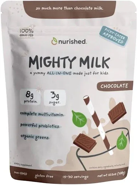 Nurished Mighty Chocolate Milk Kids Daily Protein Powder