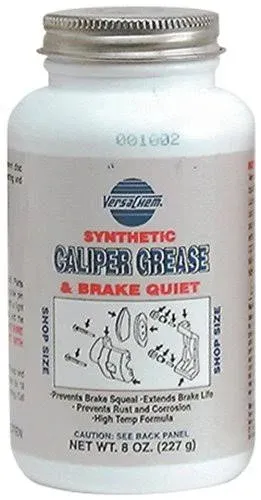 Versachem 26080-6PK Synthetic Caliper Grease - 8 oz. Bottle with Brush, (Pack of 6)