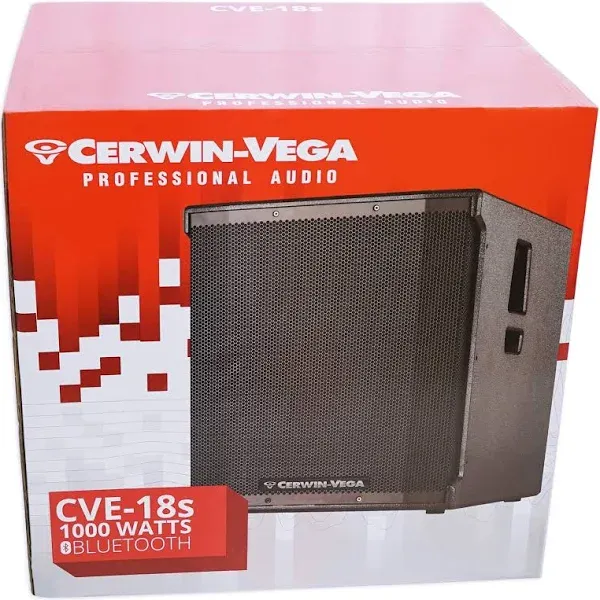 Cerwin Vega CVE-18s 18" 1000 Watts Powered Subwoofer