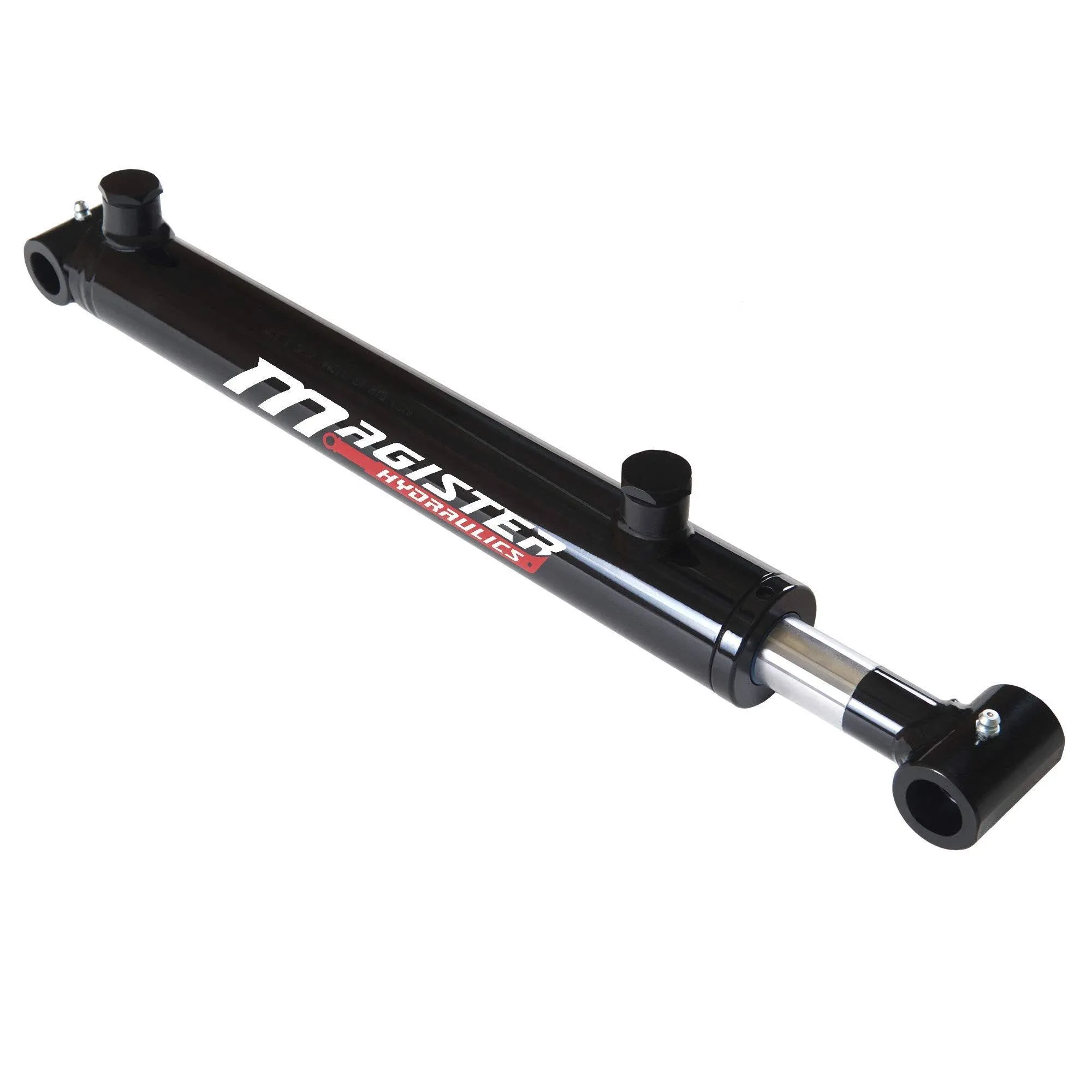 Magister Hydraulics Double Acting Hydraulic Cylinder - Cross Tube Hydraulic Cylinder 2.5" Bore 48" Stroke - UniversalHydraulic Cylinders (2.5x48)