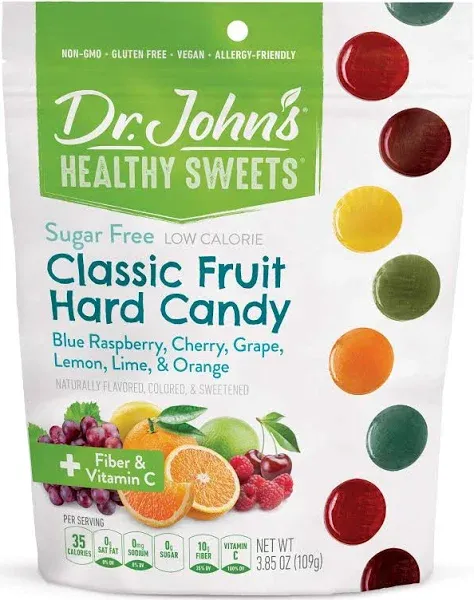 Dr. John's Healthy Sweets Classic Fruit Hard Candy