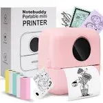 Notebuddy Mini Portable Printer Bluetooth Smart Pocket Inkless Thermal Printe...