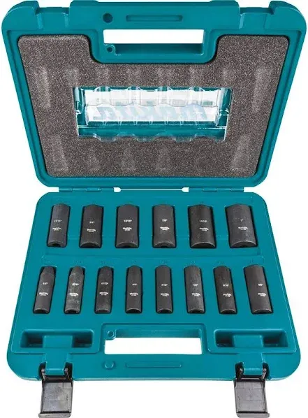 3/8 in. 6-Point Fractional Deep Impact Socket Set (14-Piece)