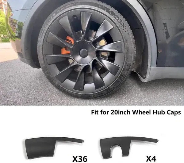 4* Wheel Rim Protector 20 Inches ABS Wheel Protector for Tesla Model Y 2017-2024