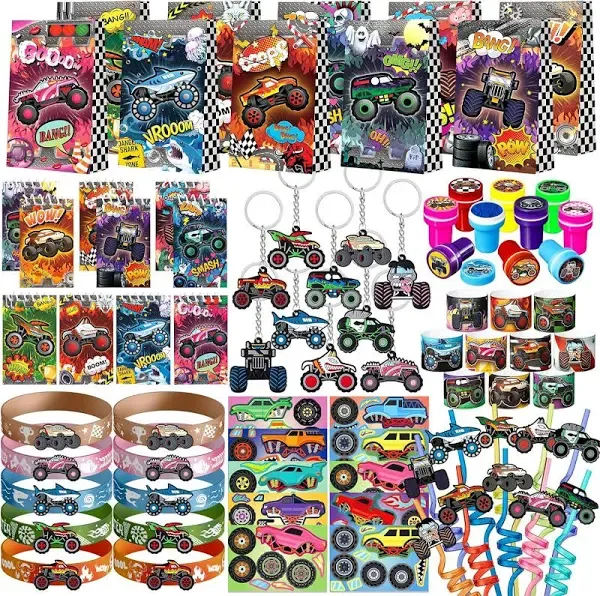 Vizozen Monster Truck Car Party Favors Set