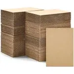 Mat Board Center 200-Pack Corrugated Cardboard Sheets 5x7 Inches Flat Card Bo...