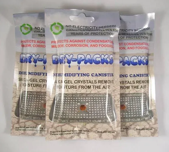 40 Gram Indicating Silica Gel Aluminum Canister, Size: Standard