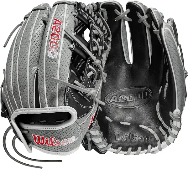 WILSON 2023 A2000® FP75SS Fastpitch Glove - 11.75", Right Hand Throw, Infield, Grey/Black