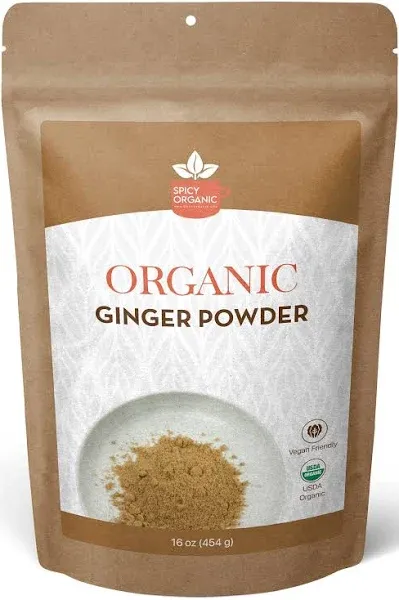 Organic Ground Ginger- USDA Certified- Jengibre En Polvo For Cooking &amp; Flavoring