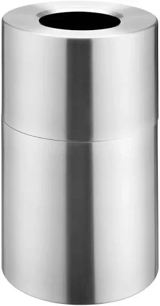 Global Industrial Aluminum Round Open Top Trash Can