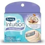 Schick Intuition Pure Nourishment With Coconut Milk And Almond Oil Women's Razor Blade Refills - 3 Count