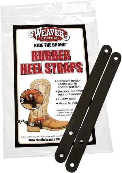 Weaver Rubber Heel Straps for Western Spurs