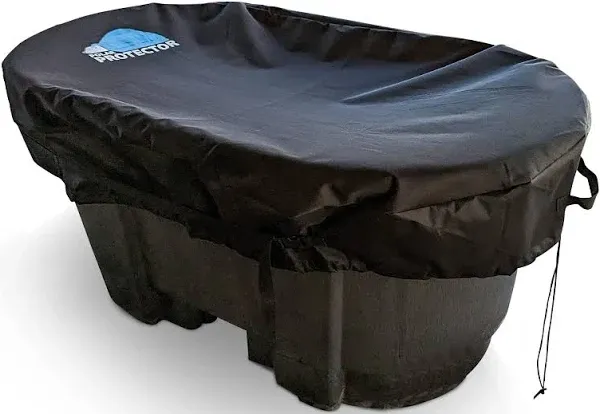 100 Gallon Oval Stock Tank Cover Ice Water Therapy Ice Bath Cover Cold Water Cover 100 Gallon Oval Stock Tank Waterproof Rip Proof Tough Keeps Tanks Clean