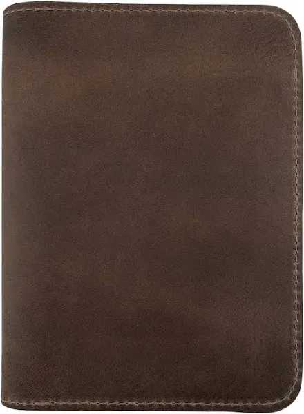 , Double Passport Cover with Slots for Bills and Keys, Rustic Case, ID Organi...